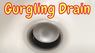 Lets Fix a Gurgling Drain w Hot Water Baking Soda and Vinegar  Basic Life Skills [upl. by Crowley]