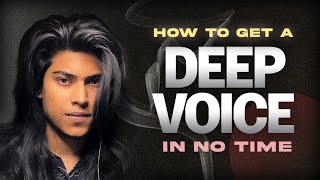 How to get a Deep Voice  Genuine exercises that WORK  Vishesh Milind [upl. by Nayrb]