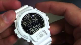 Casio GShock DW6900 White Watch DW6900NB7 [upl. by Lennahc612]