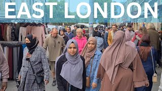 🇬🇧 EAST LONDON WALKING TOUR WHITECHAPEL MARKET LONDON CITY WALK MULTICULTURAL LONDON 4K [upl. by Malita264]