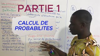 CALCUL DE PROBABILITES TERMINALE PARTIE 1 [upl. by Fleta]