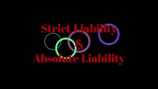 Strict Liability amp Absolute Liability with so many relevant case laws in easy terms  Law of Torts [upl. by Veator]