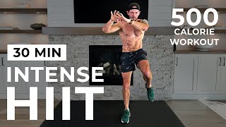 30 Min Intense HIIT Workout For Fat Burn amp Cardio No Equipment No Repeats [upl. by Vadnee]