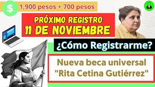 Cómo Solicitar la BECA quotRita Cetinaquot 💻 Registro en línea 🟢 Instrucciones Paso a Paso noviembre2024 [upl. by Eenaej1]