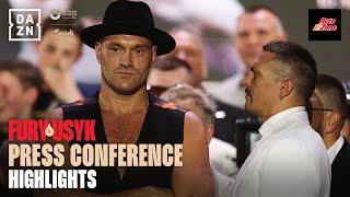 THAT Face Off  Tyson Fury vs Oleksandr Usyk Press Conference Highlights [upl. by Iramohs]