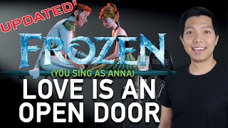 Love Is An Open Door Male Part Only  Karaoke UPDATED  Frozen [upl. by Parhe25]