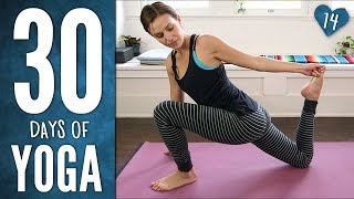 Day 14  Mindful Hatha Yoga Workout  30 Days of Yoga [upl. by Bullis]