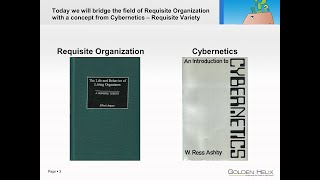 Requisite Organization and Requisite Variety Organizing Principles of Human Behavioral Complexity 1 [upl. by Karilynn]