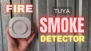 How a Tuya Smart Smoke Detector Alarm Works [upl. by Anihsat578]