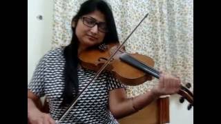 Kahin Door Jab Violin by Kakali [upl. by Cynarra374]