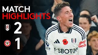 HIGHLIGHTS  Fulham 21 Brentford  Late Derby Day Drama 🔥 [upl. by Aratehs238]