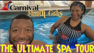 CARNIVAL CRUISEMARDI GRAS Thermal Suite amp Cloud 9 Spa FULL OVERVIEW REVIEW [upl. by Ormiston]