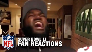 Super Bowl LI Fan Reactions Narrated by Matt Damon  NFL [upl. by Ddej]