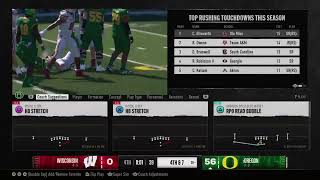 Oregon 1 Vs Wisconsin  S3 W11 Dynasty U Online Dynasty CPUGame [upl. by Chloette]