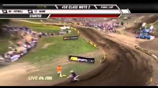 ryan dungey and justin barcia crash at unadilla [upl. by Dorie24]