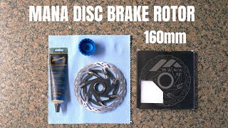 MANA Center Lock Disc Brake Rotor 160mm EliteWheels from AliExpress [upl. by Giesser]