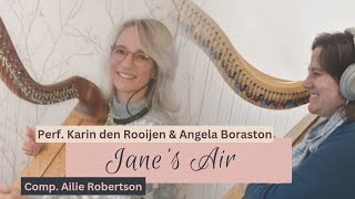 Janes Air comp Ailie Robertson  Harp Duet perf Angela Boraston and Karin den Rooijen [upl. by Sihunn712]