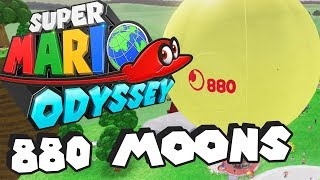 Super Mario Odyssey  All 880 Moons Collected [upl. by Jessamine]