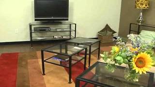 Black Bunch Metal Coffee Table by Southern Enterprises [upl. by Rednasela543]