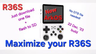 READ DESCRIPTION BELOW R36S ArkOS update  Stepbystep tutorial  Real time  Performance boost [upl. by Suiluj]