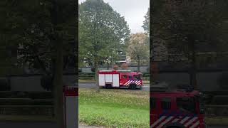 Brandweer vertrekt van brandlucht in venlo centrum [upl. by Irmo]