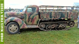 Ford Maultier v1939  halftrack truck  HD [upl. by Ninnahc180]