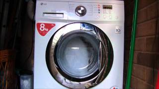 LG Inverter F1222TD Washing Machine Babycare Prewash 800rpm 211 [upl. by Lluj958]