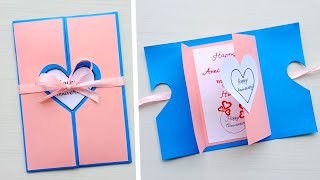 Beautiful Handmade Anniversary Card Idea  DIY Greeting Cards for AnniversaryValentines day card [upl. by Pierrepont]