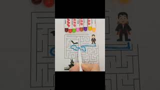 Solve Maze art maze skills asmr pin solve mazesolvinghappyhalloween halloween spooky [upl. by Moir]