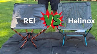 REI Flexlite Air vs Helinox Chair Zero Comparison for Ultralight Backpacking [upl. by Ethelstan878]