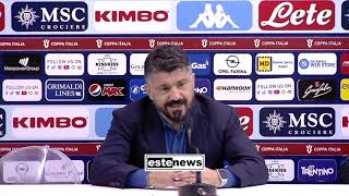 NapoliPerugia 20 Gattuso sbotta quotNon rinnego Ancelottiquot [upl. by Sheline]