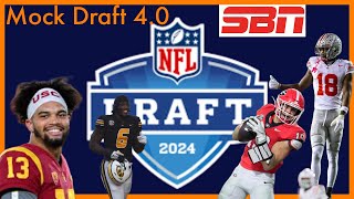 2024 Chicago Bears Mock Draft 40 Bears Load Up On OFFENSE [upl. by Dumas]