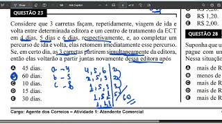 Resolução prova correios 2011part 2 [upl. by Ayisan]