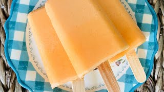 Orange Creamsicles Popsicles Recipe  How To Make Creamy Orange Popsicles  Paola Santana [upl. by Laraine]