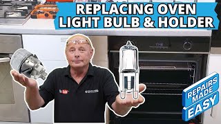 How To Replace Halogen G9 Bulb amp Oven Light Lamp Fitting [upl. by Ultun]