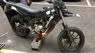 Derbi Senda 50 Build  Changing Sprocket amp Bogging Throttle [upl. by East340]