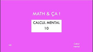 Test de calcul mental 10 [upl. by Obediah776]