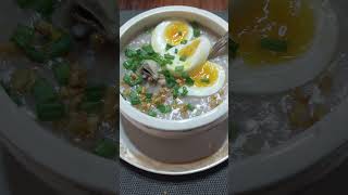 arroz caldo for breakfast in a rainy dayporridge rainyday rainyweather food [upl. by Nalim30]