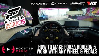 Get Forza Horizon 5 Working with ANY WHEEL amp PEDALS [upl. by Harak]