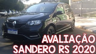 Avaliação Renault Sandero RS 20 2020  acelerando na estrada esportivo francês [upl. by Adnert]