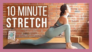 10 min Morning Yoga Full Body Stretch  Yoga with Kassandra [upl. by Croom]