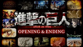 Attack on Titan All OPampED Movie｜進撃の巨人 歴代OPampED集 [upl. by Aryl]