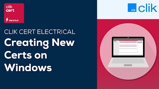 Create New Certs in Field Mode  Clik Cert Electrical [upl. by Anitsirhk633]