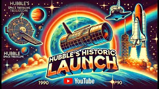 The Hubble Space Telescopes Launch in 1990 HubbleTelescope SpaceExploration NASA HubbleLaunch [upl. by Yatnwahs502]