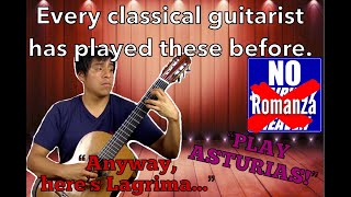 Top 10 over played classical guitar pieces songs [upl. by Dib]