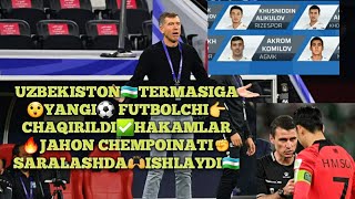 🇺🇿TERMA JAMOSIGA😲YANGI FUTBOLCHI⚽️CHAQIRILDI👉UZBEKISTONLIK HAKAM⛳JAHON CHEMPIONATI🔥SARALASH⚡ ISHLAYD [upl. by Siroval]