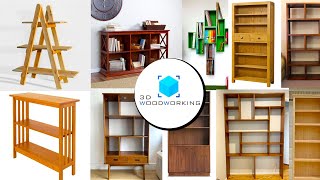 30 Woodworking Bookshelves Ideas  30 Woodworking Bookcases DIY Projects [upl. by Ambrosio]