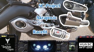 MT09 Akrapovic SCproject Racefit exhaust chọn cái nào đây [upl. by Neukam]