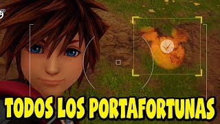 Kingdom Hearts 3  Todos los Portafortunas  Todos los Emblemas Mickey  Desbloquear Final Secreto [upl. by Eibot]