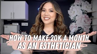 HOW TO MAKE 20K A MONTH AS AN ESTHETICIAN  BUILDING DIFFERENT STREAMS OF INCOME  PROS AND CONS [upl. by Stortz]